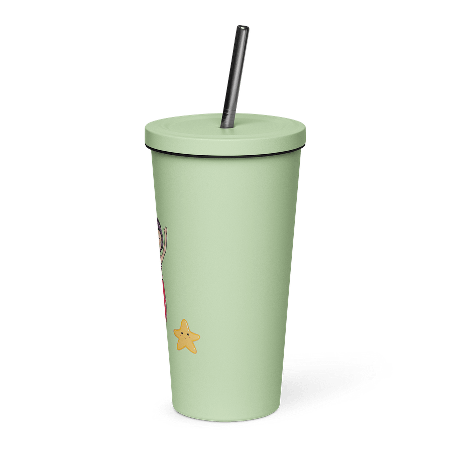VASO TÉRMICO CON PAJITA SIRENA LILA product image (8)