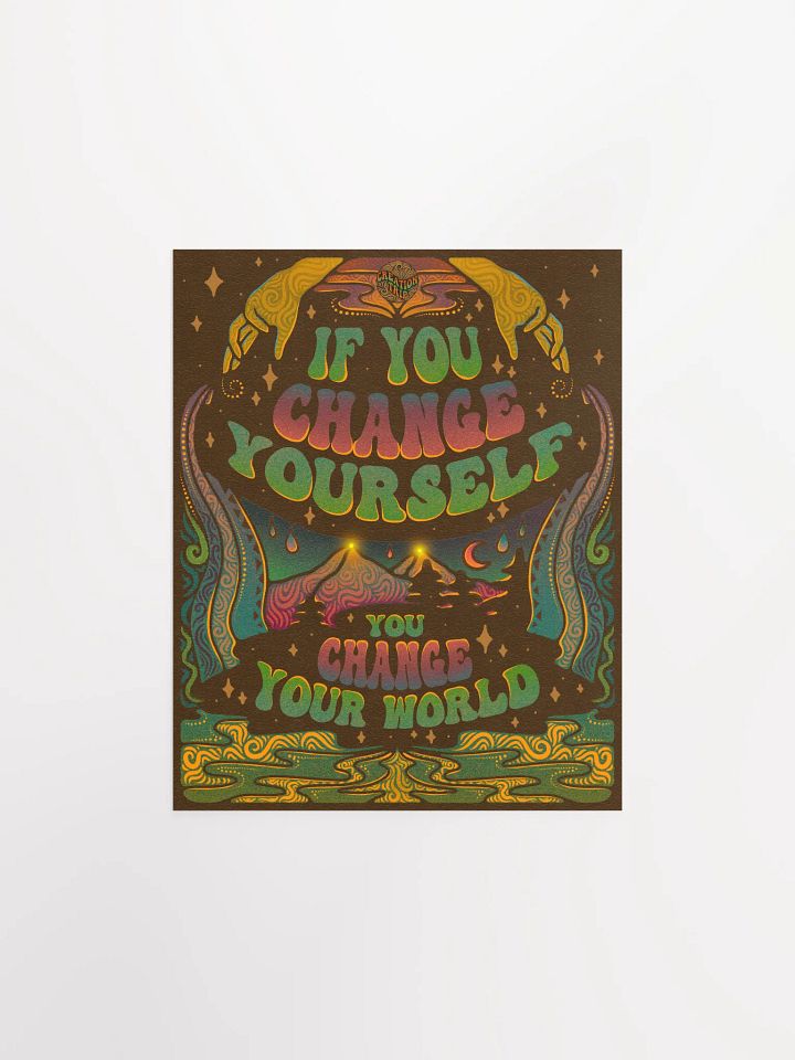 Matte Poster - Change Yourself, Change Your World product image (1)