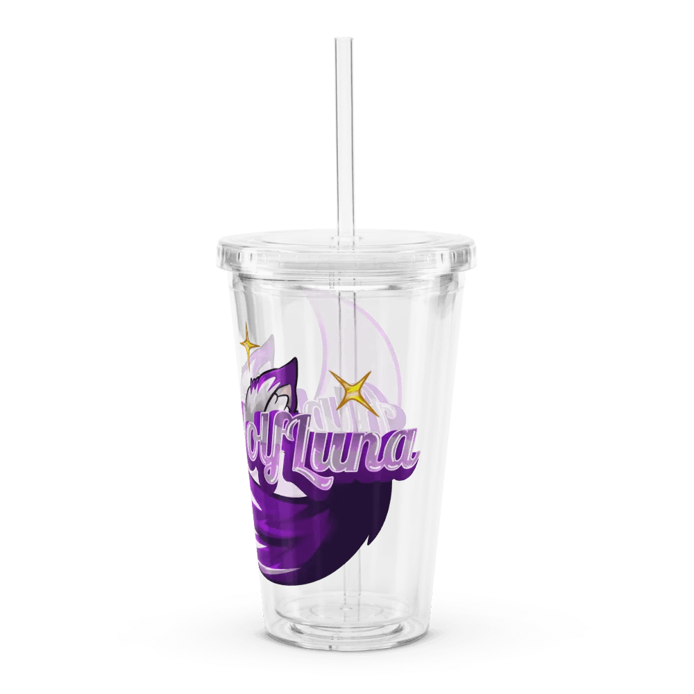 Alpha_Wolf_Luna Logo Plastic Tumbler product image (4)