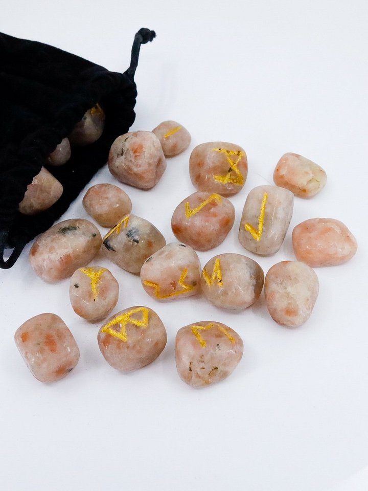 Sunstone Crystal Rune Stone Set product image (1)
