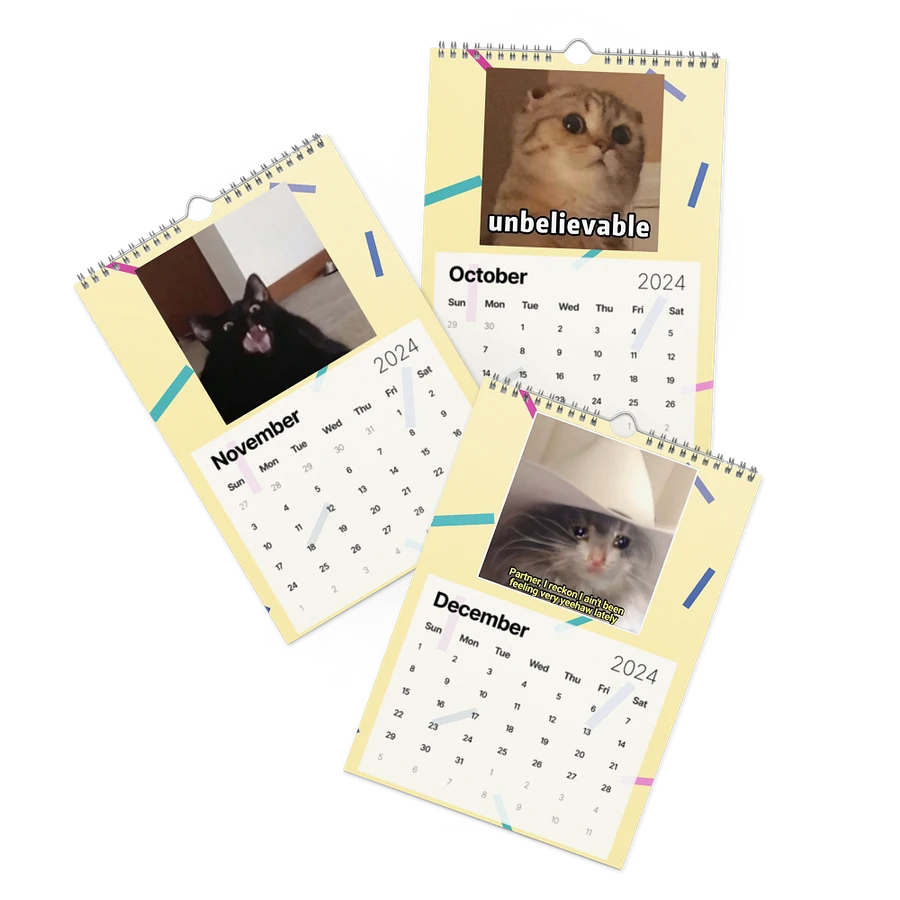 Wall Calendar (2024): Meme Cats product image (17)