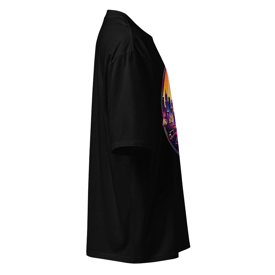 Sunset Spin DJ Oversized Tee product image (3)
