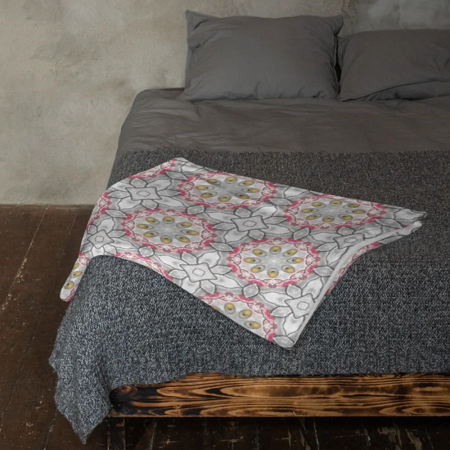 Serene Bird and Blossom Pattern Blanket product image (23)