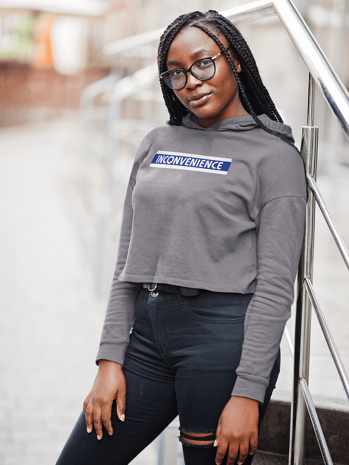 Inconvenience fleece crop hoodie product image (1)