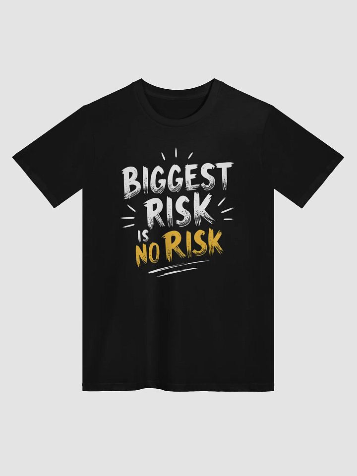 Biggest Risk Is No Risk – Inspirational Mark Zuckerberg Quote T-Shirt | Empower Your Journey, Embrace Boldness & Transform Your Life! product image (1)