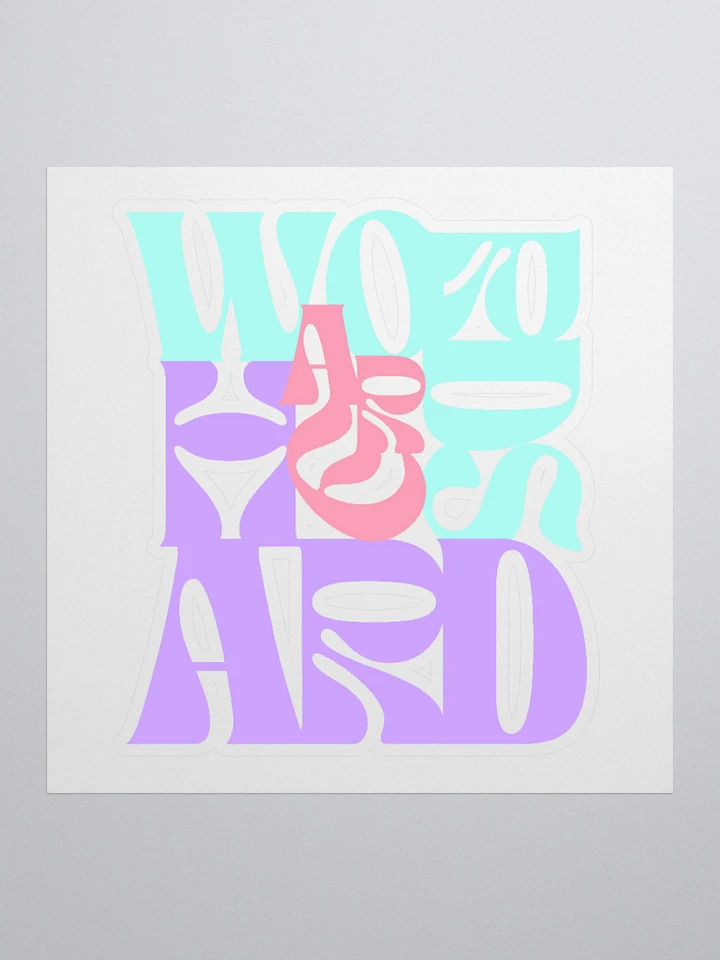 Words Are Hard Sticker Color product image (1)