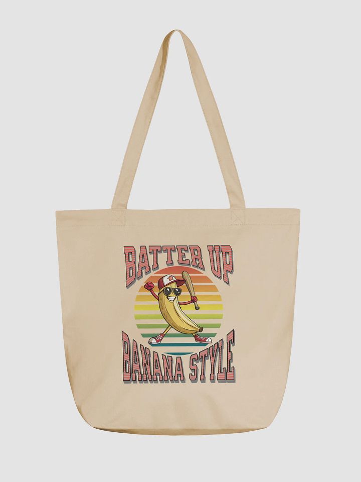 Batter Up Banana Style Baseball Eco-Friendly Tote Bag product image (2)