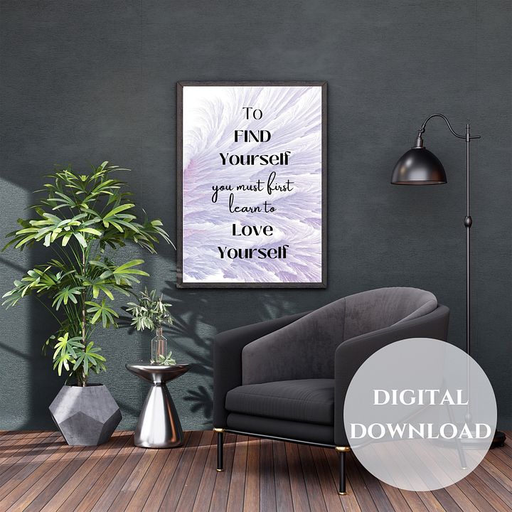 Love Yourself Printable Wall Art product image (2)
