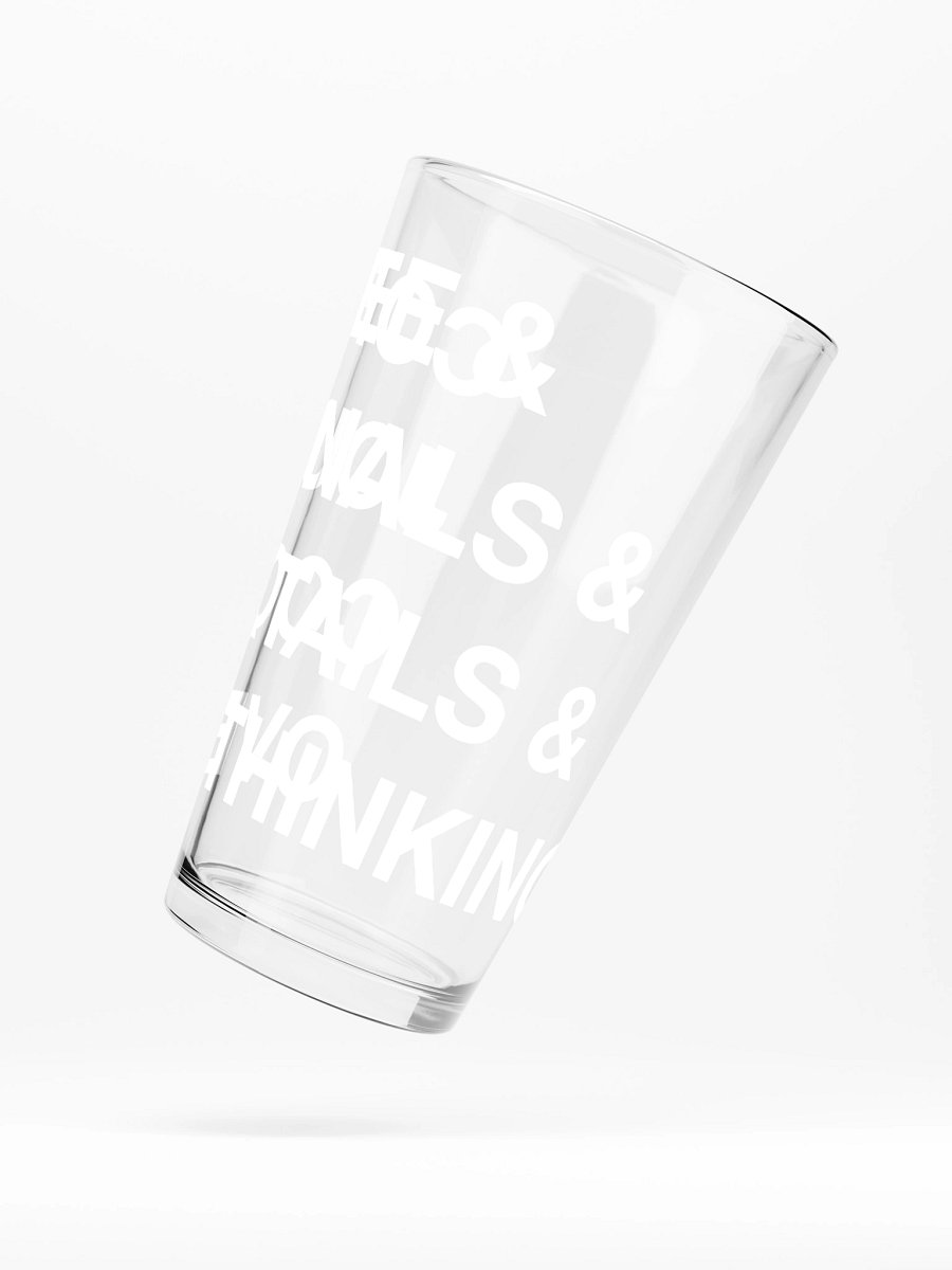 Pint Glas for Overthinking product image (5)