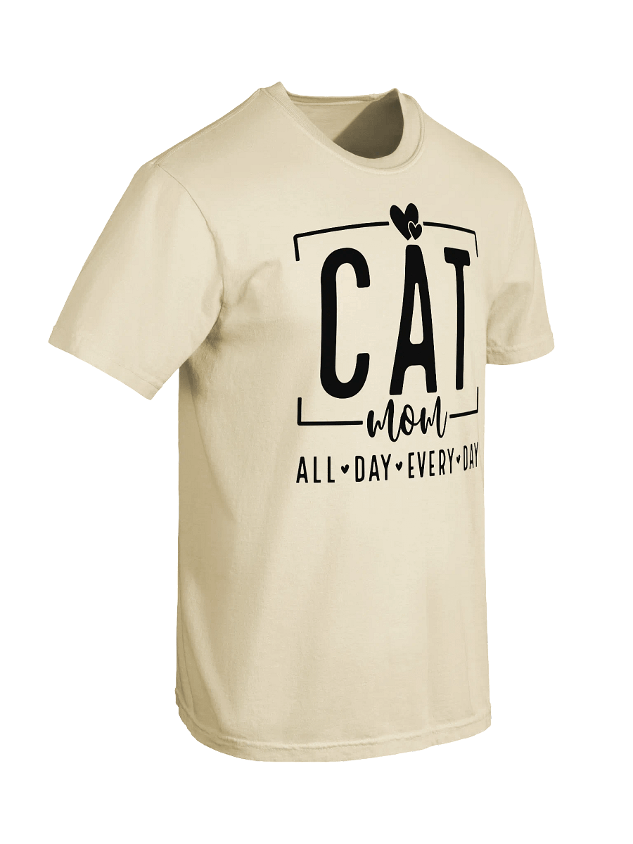 Cat Mom T-Shirt – Relaxed Fit Heavyweight Unisex Cotton T-Shirt product image (2)