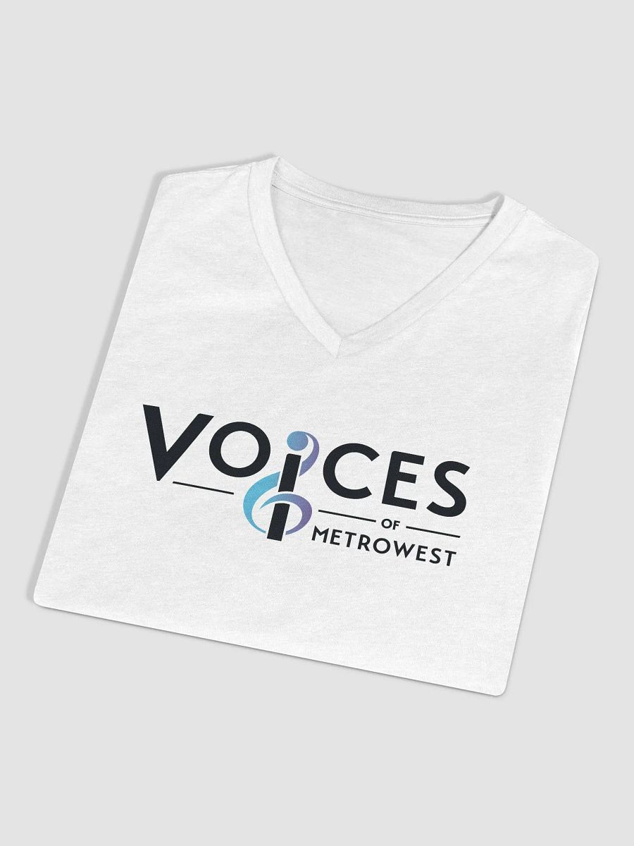 Women's White V-neck T-shirt product image (3)