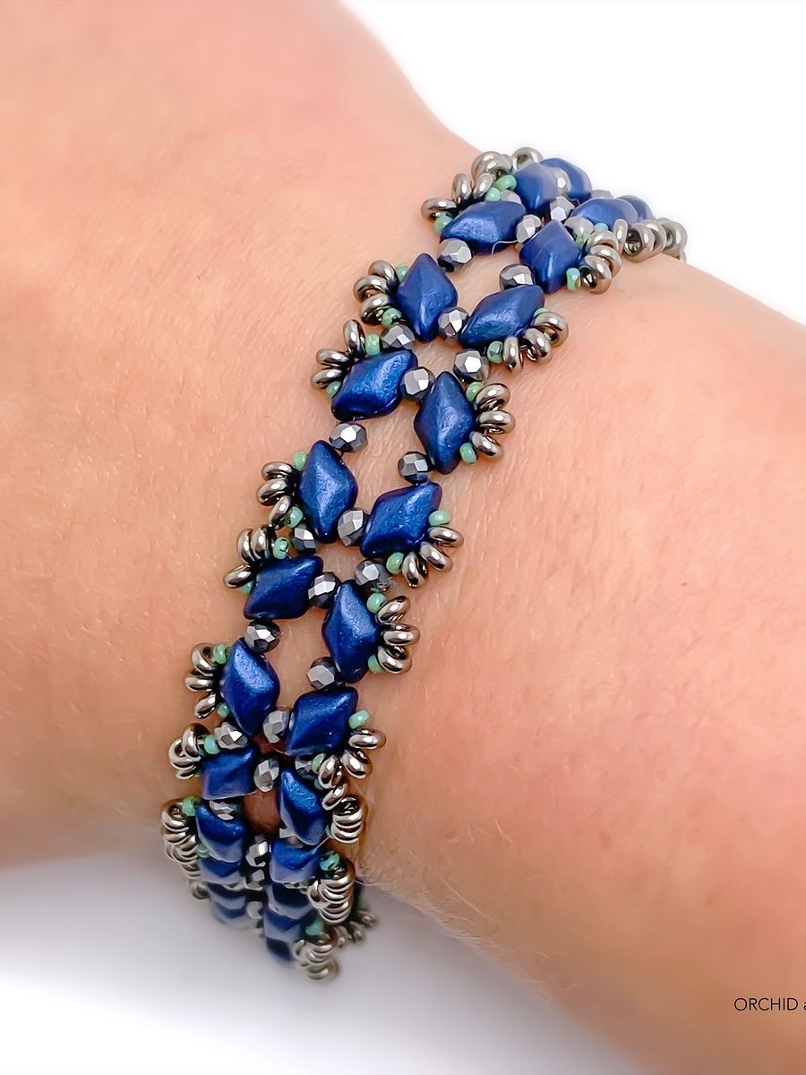 Beading Pattern – Starlight GemDuo Beaded Bracelet product image (8)