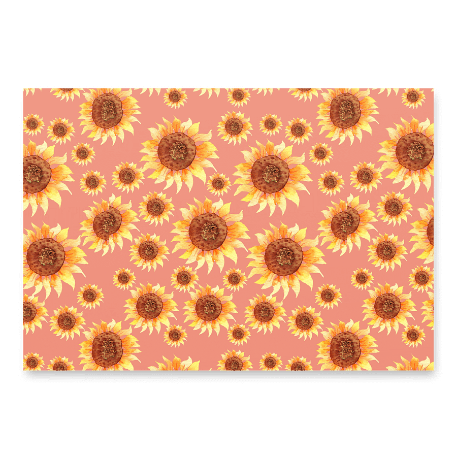 Sunflower Wrapping Paper Sheets (Set of 3) product image (2)