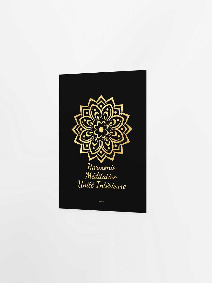 Poster Artistique Symbole Doré - Mandala - Cadeau Déco Symbolique product image (2)