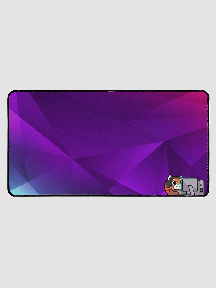Gaming Bear Desk Mat (Purple Abstract) - 15.5' x 31.5' product image (1)