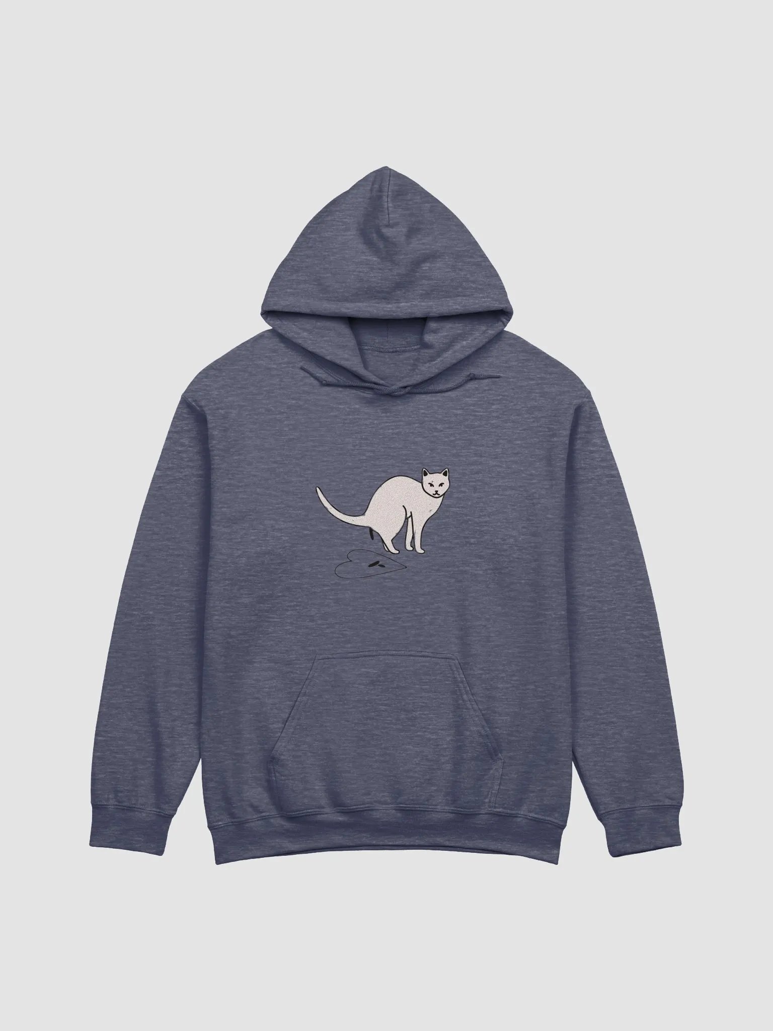 Cat Shitting On A Heart Hoodie product image (3)