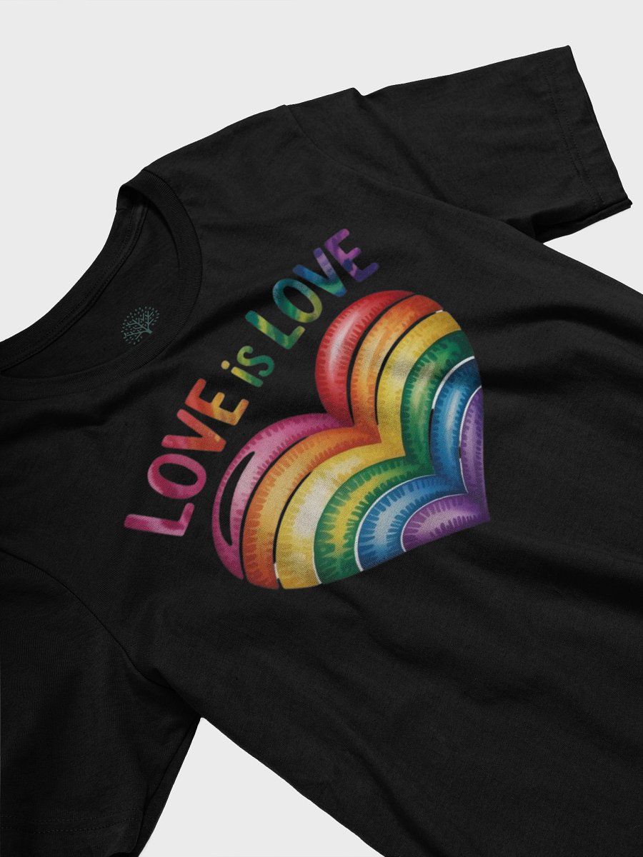 Unisex Supersoft 'Love Is Love' Rainbow Heart T-Shirt - Perfect for Pride Month | Graphic Grove product image (23)
