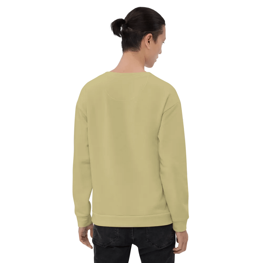 Plain Medium Yellow Soft Summer Unisex Recycled Polyester Heavyweight Premium Sweatshirt by Treasure Pie product image (8)