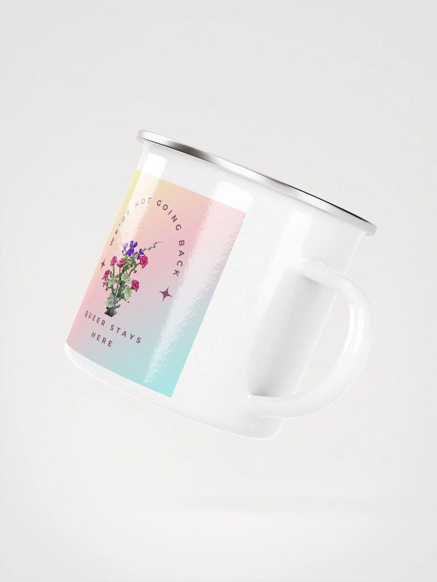 Queer Stays Here Enamel Mug product image (3)
