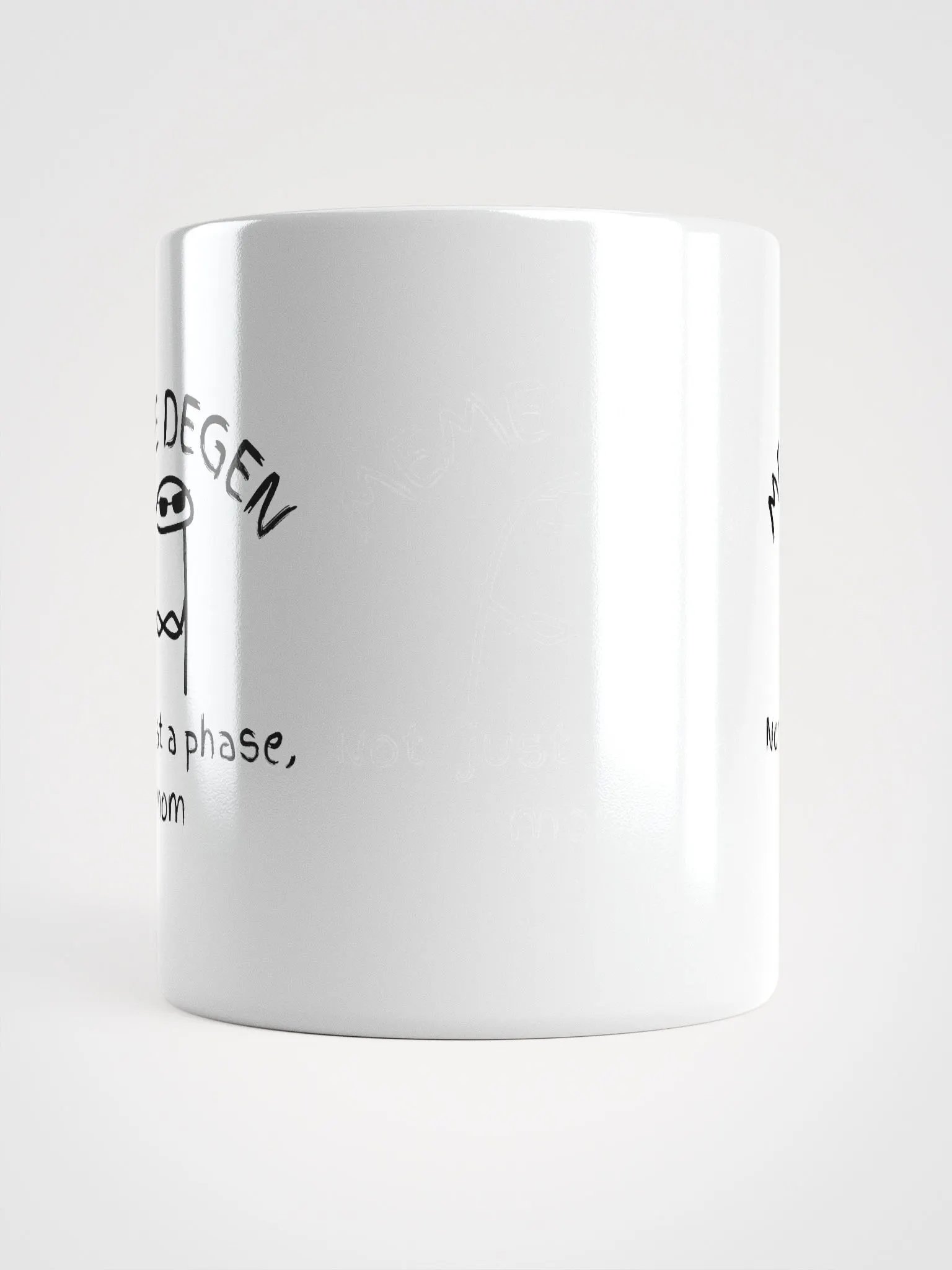 Meme Degen | White Glossy Mug product image (6)
