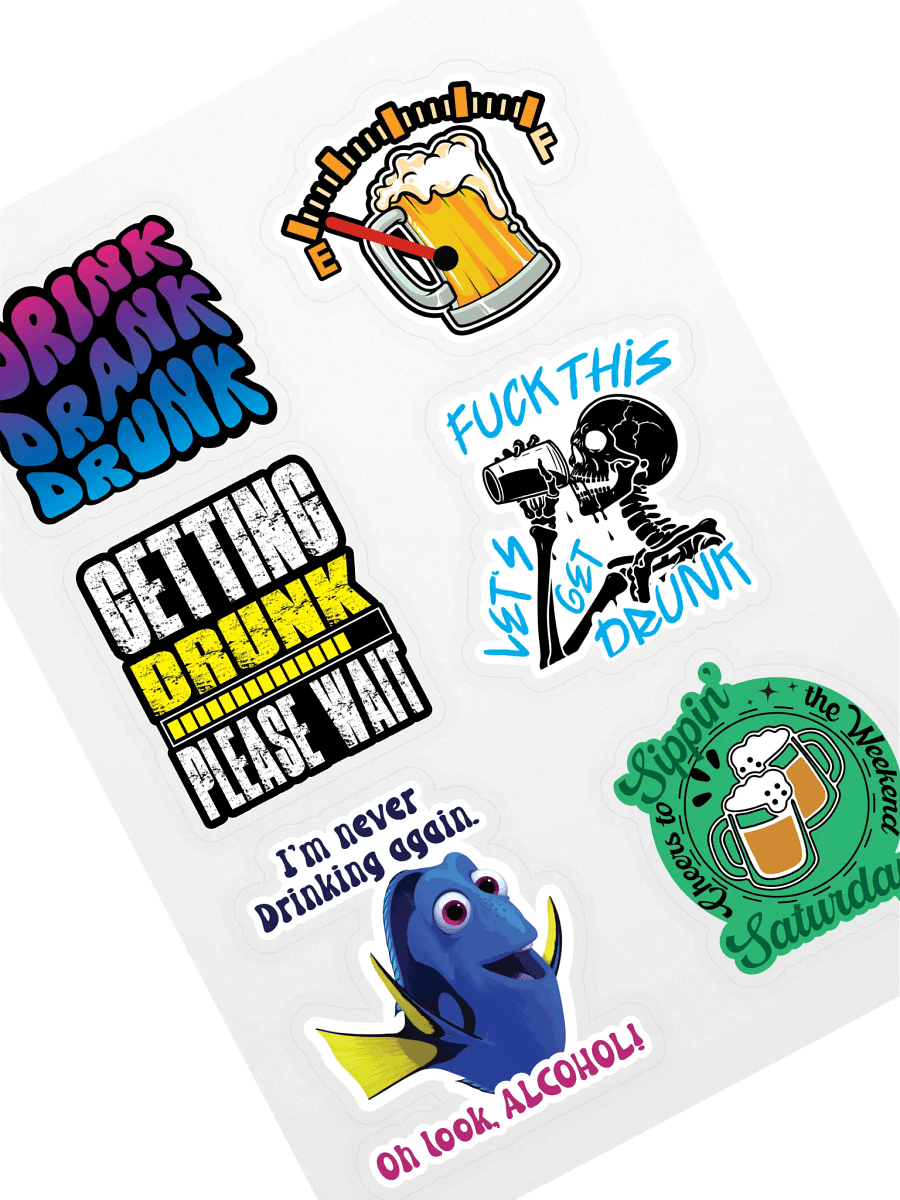 Drinking Sticker Pack product image (1)