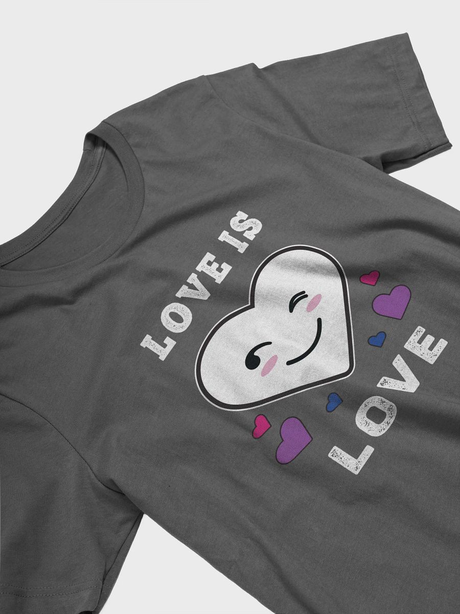 Heart Face Love Is Love LGBTQ Bisexual Pride T-Shirt product image (11)