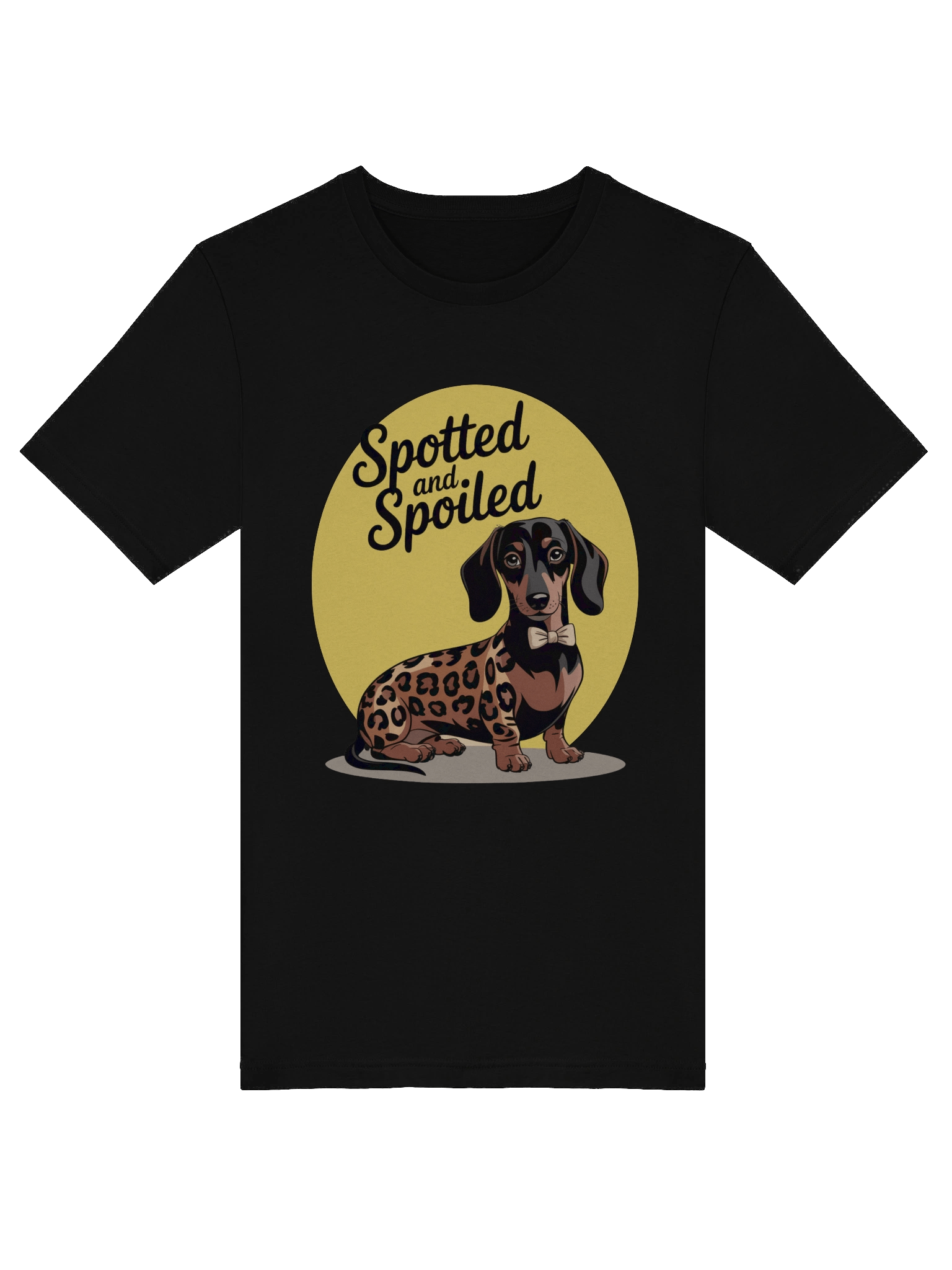 "Spotted and Spoiled" Leopard Print Dachshund T-Shirt – Cute & Funny Dog Lover Tee product image (5)