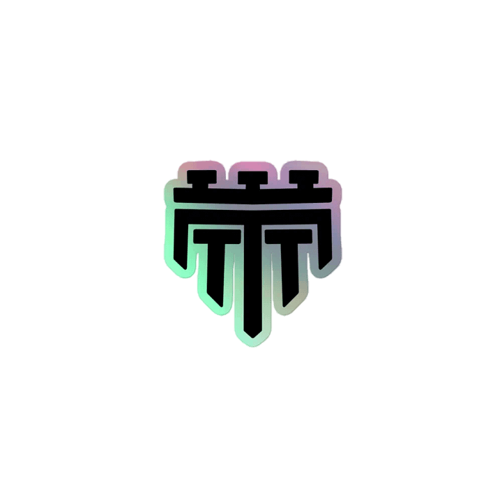 TTT Logo Holographic Sticker (multiple sizes) product image (1)