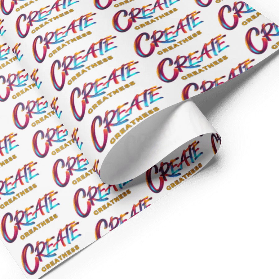 Create Greatness Wrapping Paper Set product image (8)