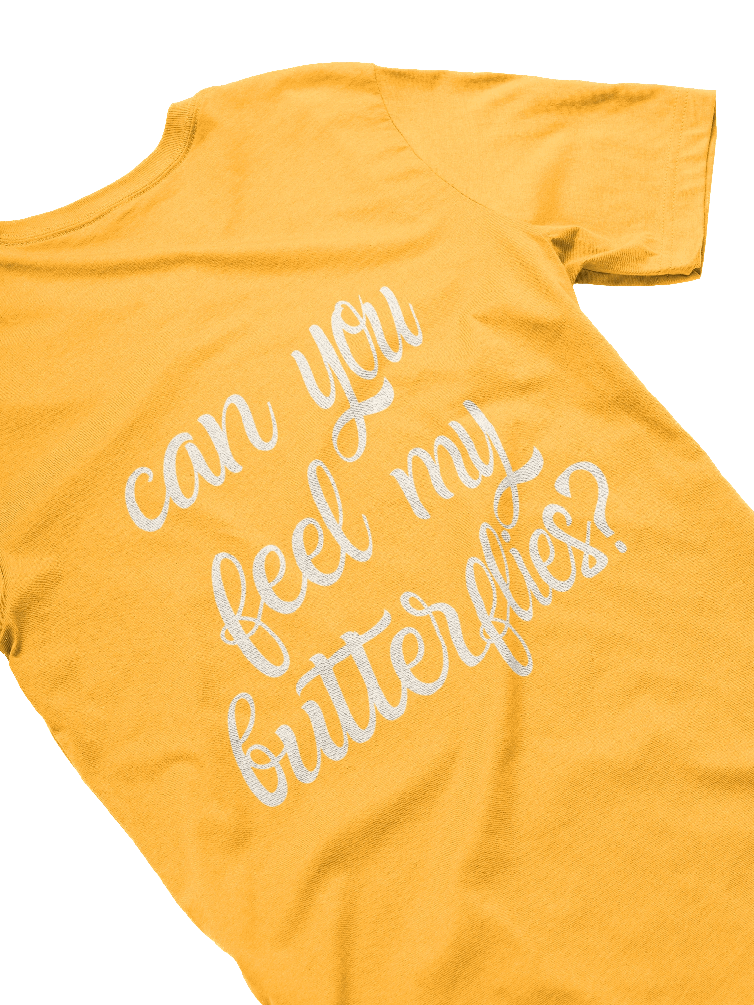 "butterflies" Comfort Tee - Yellow product image (4)