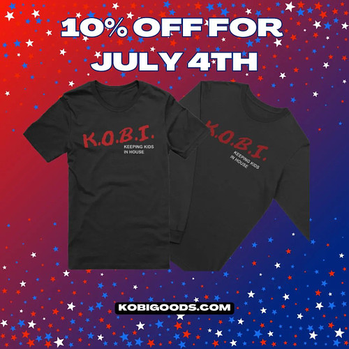 Fireworks and Kobigoods! Take 10% off your entire order through the 4th of July with code: 4KOBI at checkout! 

Get that Kobi...