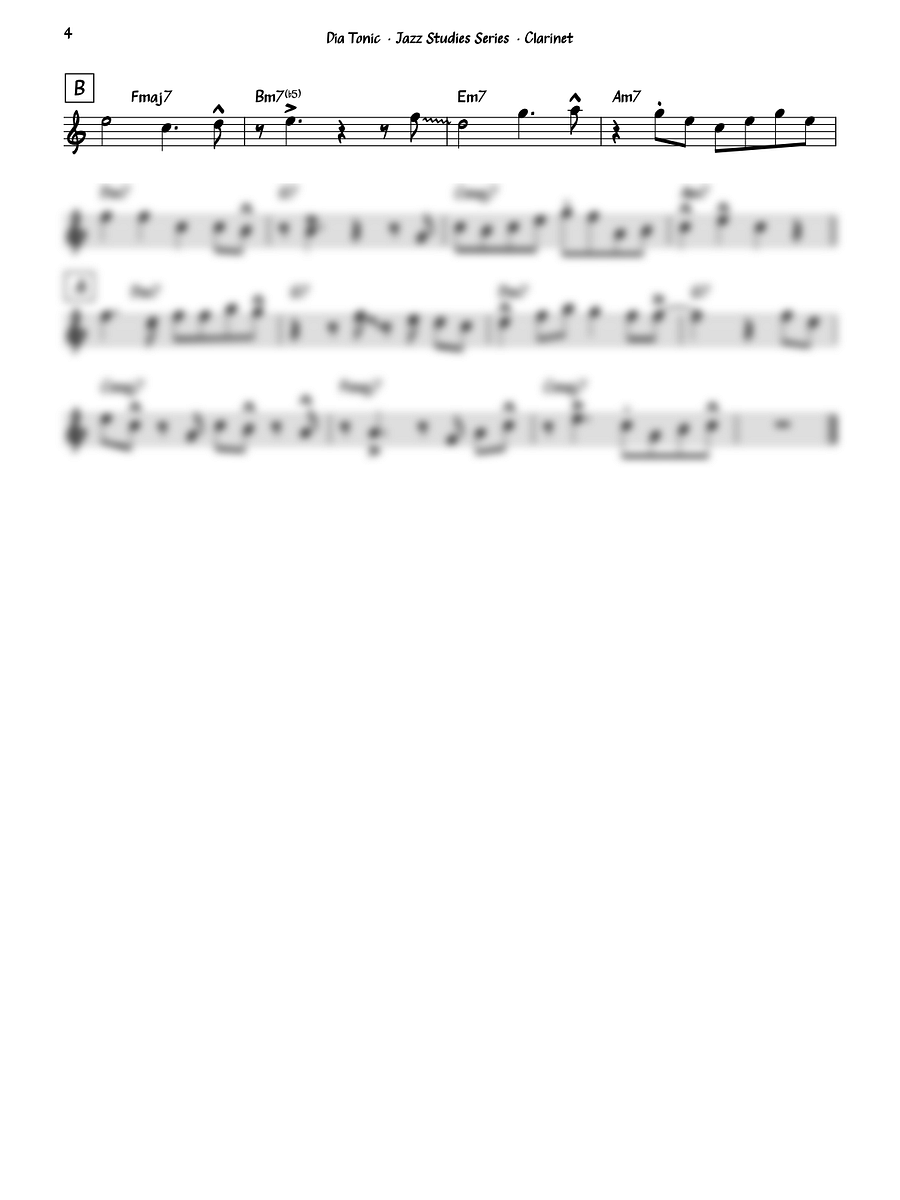 Dia Tonic - Clarinet product image (4)