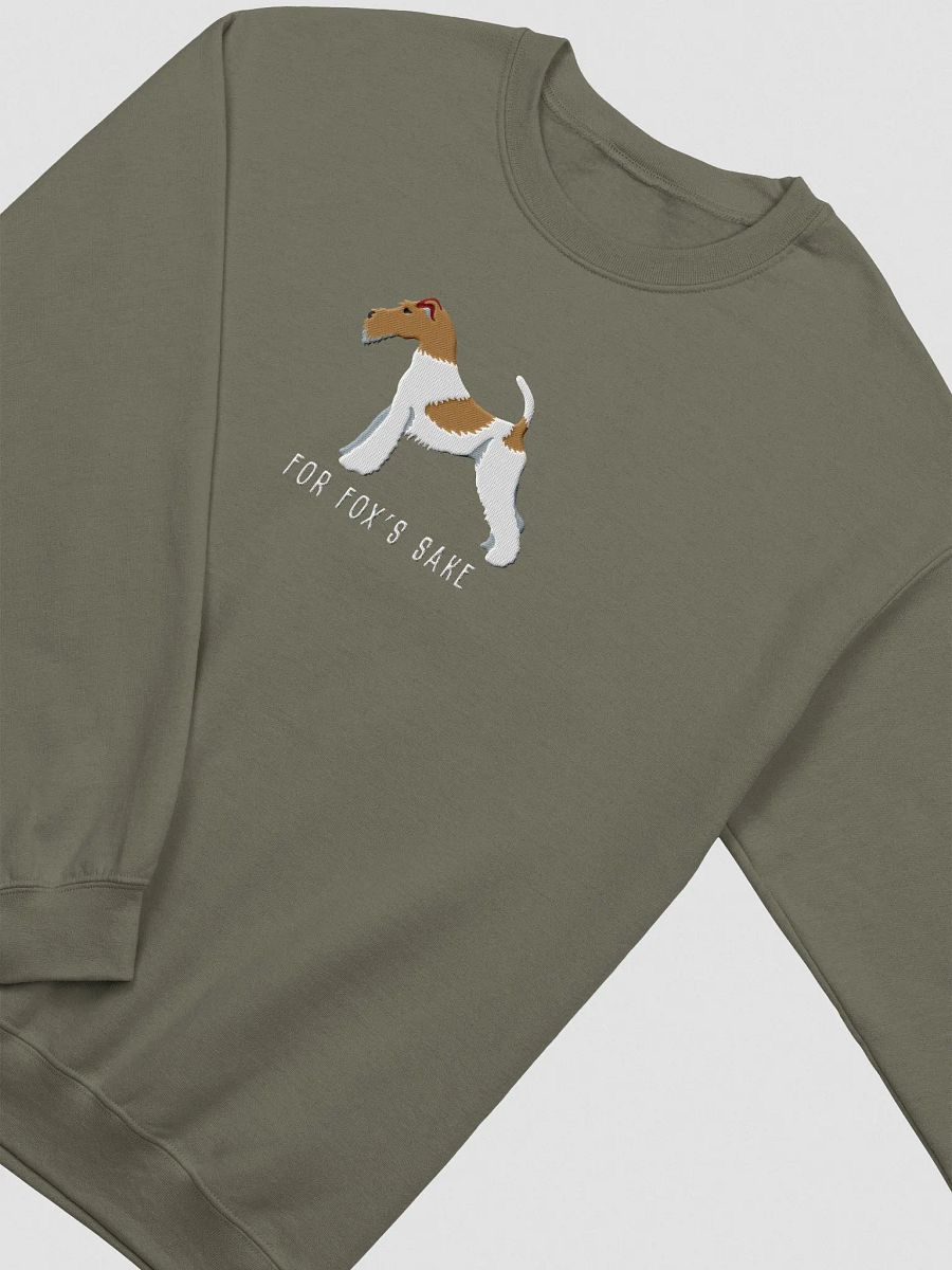 For Fox's Sake Sweatshirt (Embroidered) of a Wire Fox Terrier product image (6)