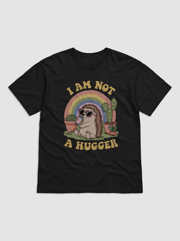Not a Hugger: Rainbow Hedgehog Tee product image (1)