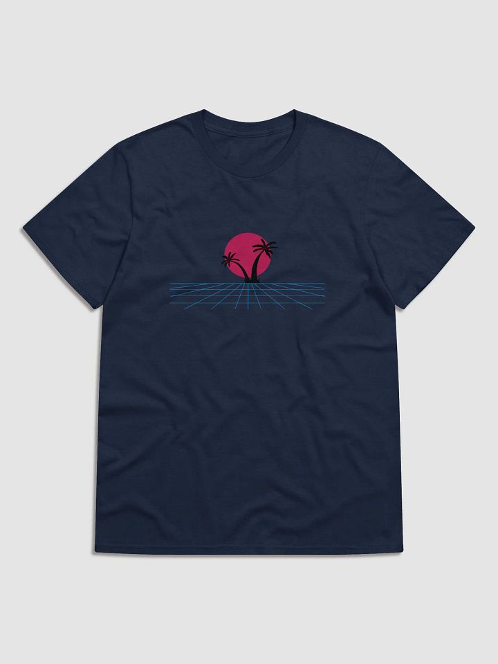 Retro-Futuristic Palm Tree Sunset T-Shirt product image (1)
