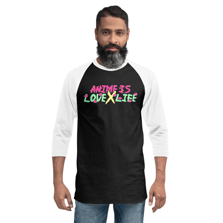 Anime Is Love X Life Baseball Tee product image (2)