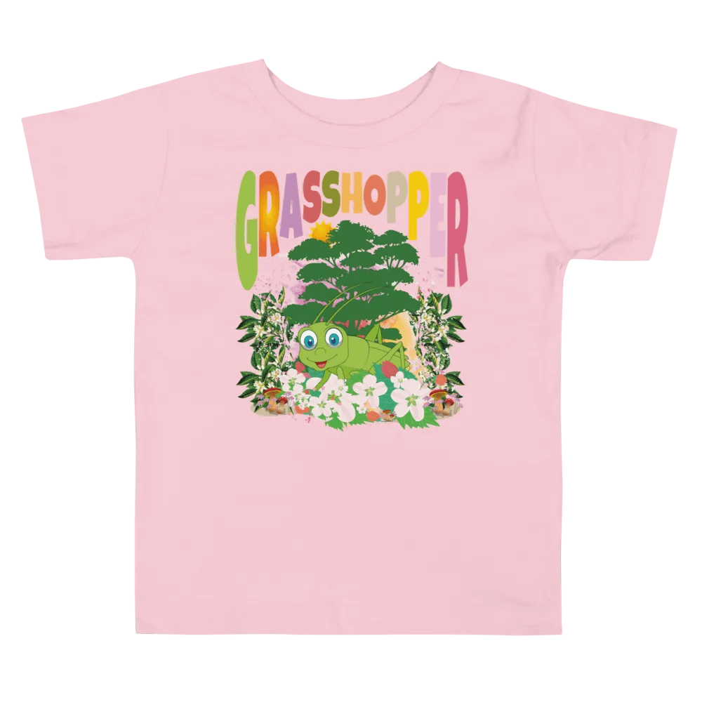 Grasshopper Colorful Funny Cute Bella + Canvas Toddler T-Shirt – Funny Shirt for Kids product image (3)