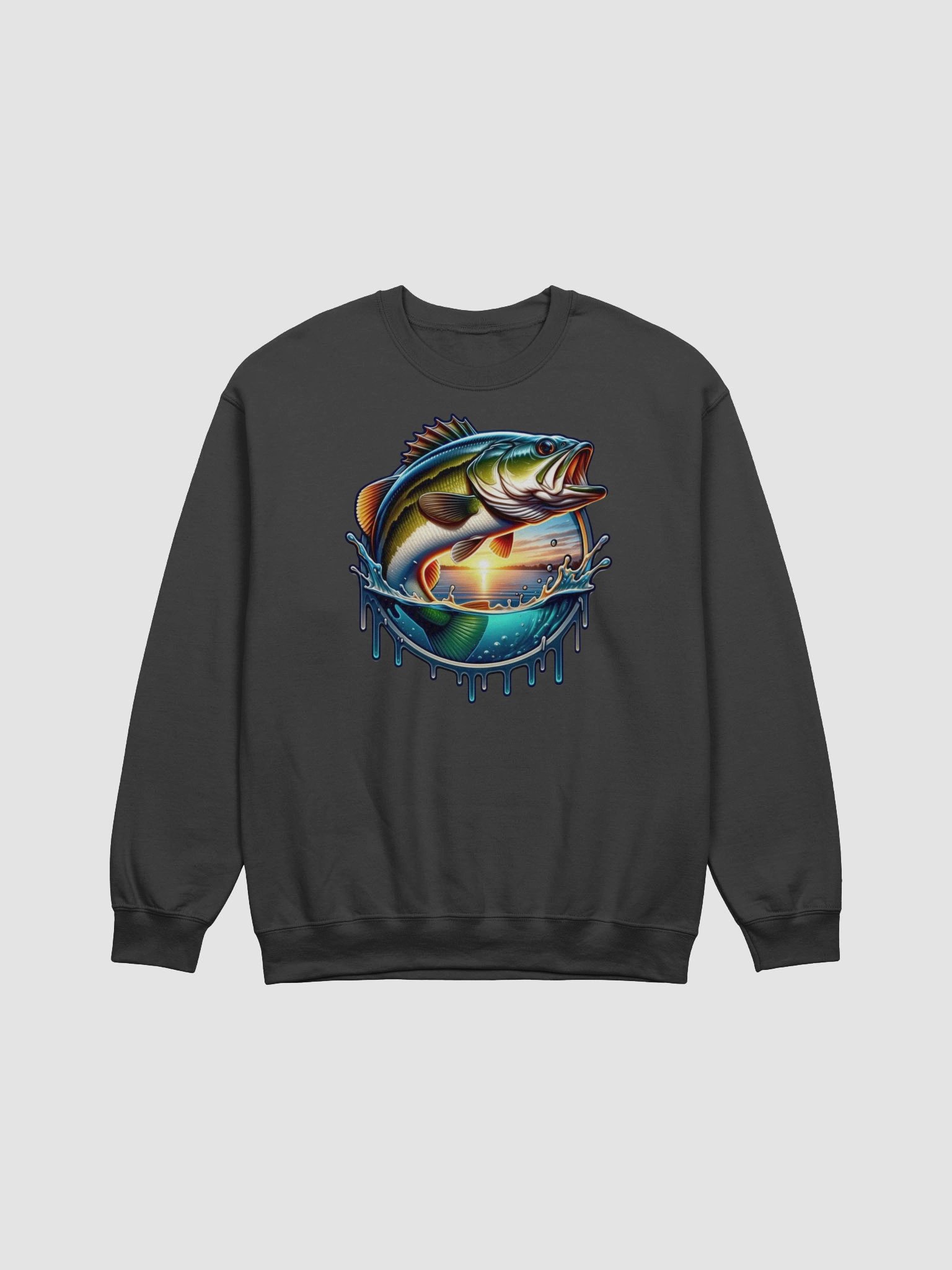 Sunset Splash Fish Crewneck Sweatshirt product image (1)