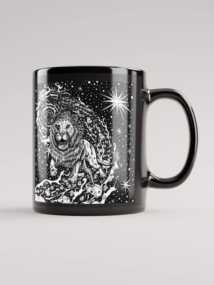 Leo zodiac, Black Glossy Symmetry Mug product image (2)