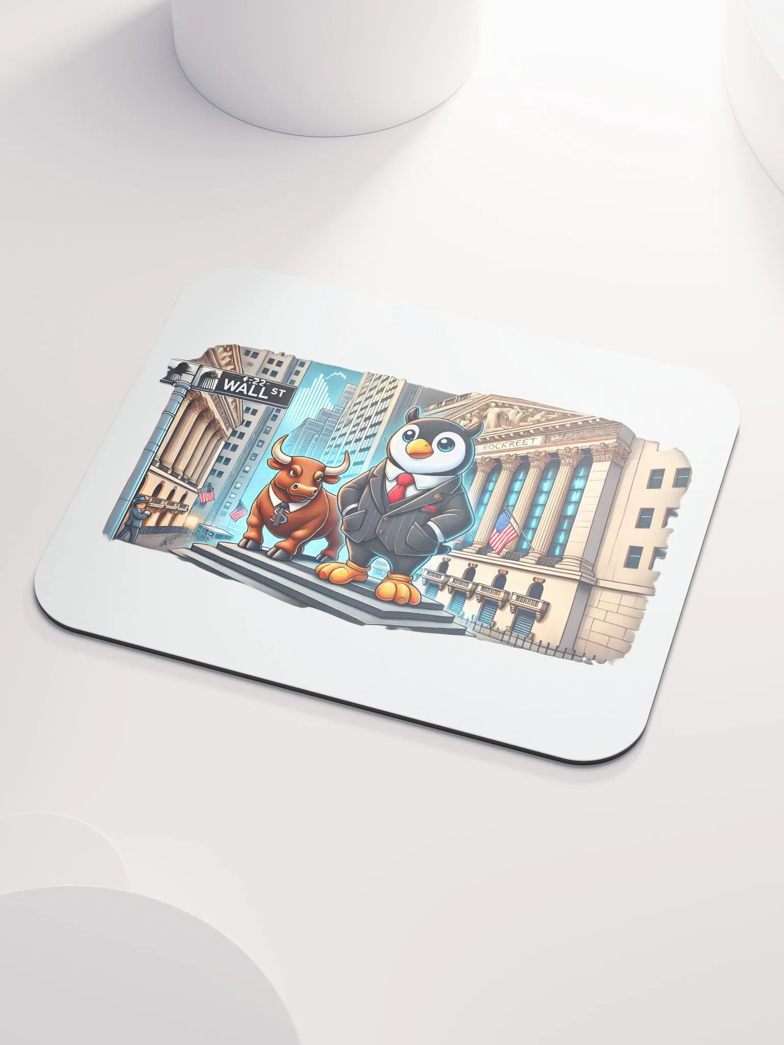 Penguin of Wall Street Mouse Pad product image (6)
