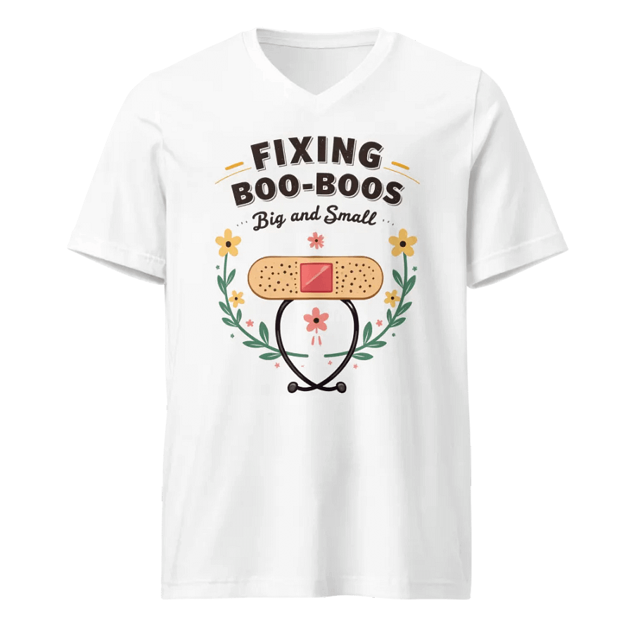 Healing Floral V-Neck Tee product image (1)