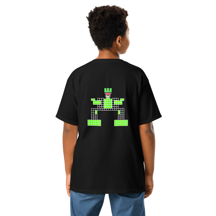 Symmetrical Pixel Art Robot Youth Tee product image (2)