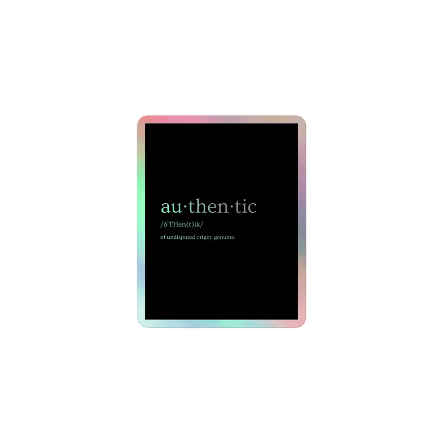 Authentic Definition Holographic Sticker Set product image (1)