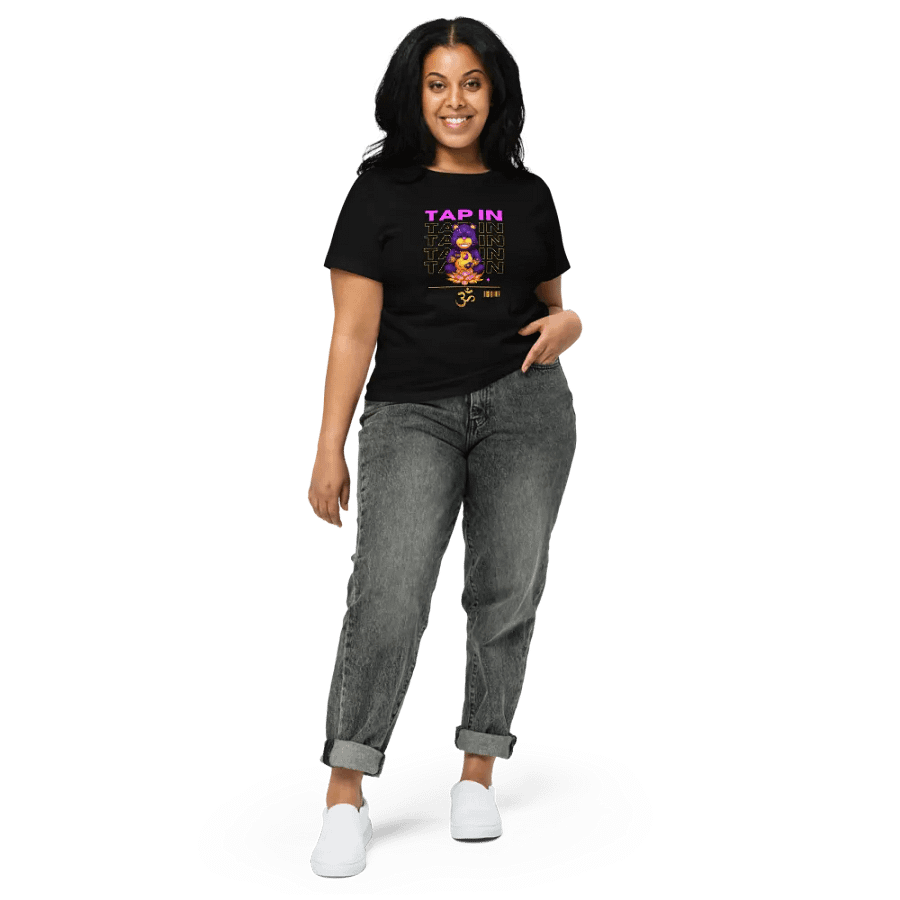 Zen Bear Meditation High-Waisted Tee product image (3)