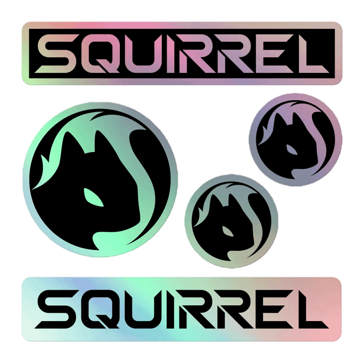 Squirrel Sticker Sheet (Holographic) product image (1)
