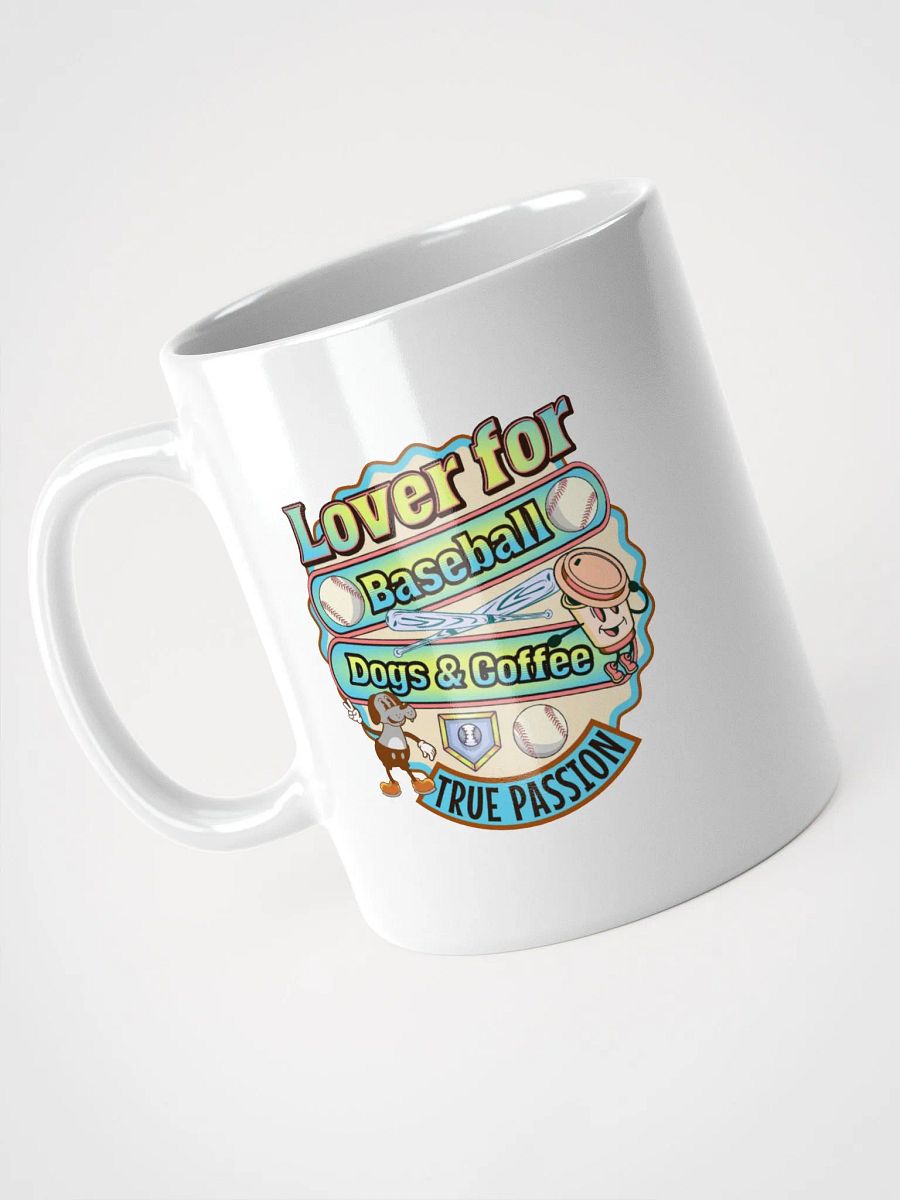 Lover For Baseball Coffee And Dogs Passionate Pitstop Mug product image (2)