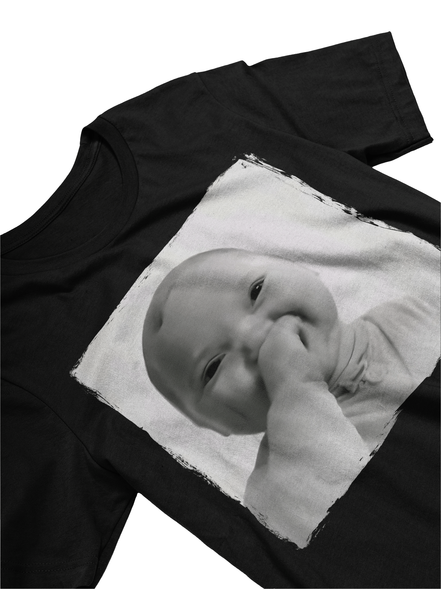 AI Baby Holding Back A Laugh Funny Viral Meme T-shirt product image (2)