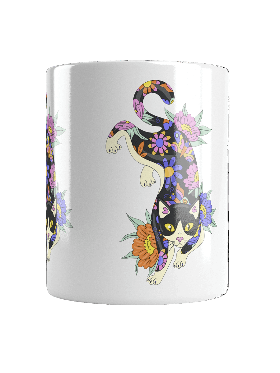 Floras Feline | White Glossy Mug product image (6)