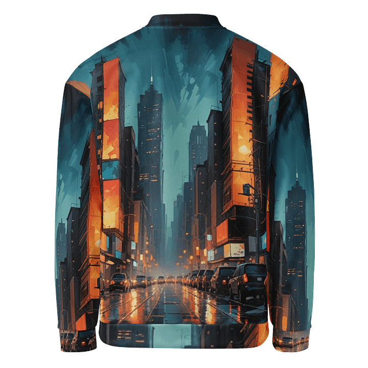Abstract City 2 Bomber Jacket product image (2)