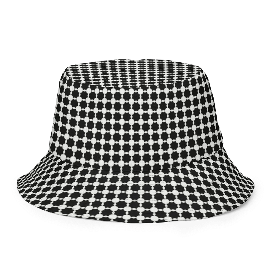 Abstract Black and White Chain Unisex Bucket Hat product image (5)